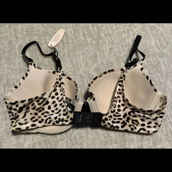 NWT $48 34C Victoria's Secret Lined Demi Buste Women's Bra Sexy Leopard Print - Picture 4 of 6